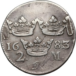 Sweden, Carol XI, 2 Mark 1683, Stockholm