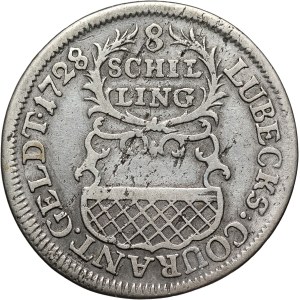 Germany, Lubeck, 8 Schilling 1728