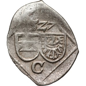 Śląsk, Ferdynand I, fenig 1527 C, Wrocław
