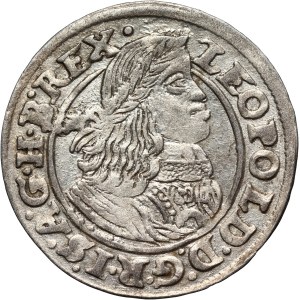 Silesia, Leopold I, krajcar 1659 GH, Wrocław