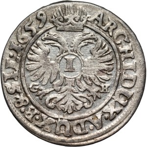 Silesia, Leopold I, krajcar 1659 GH, Wrocław