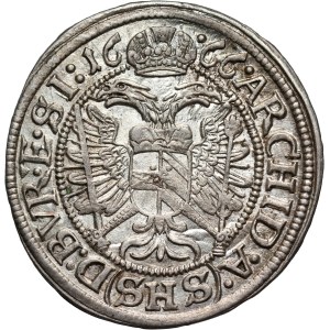 Silesia, Leopold I, 3 krajcary 1666 SHS, Wrocław