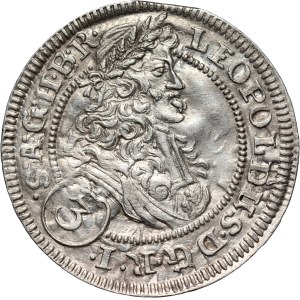 Silesia, Leopold I, 3 krajcary 1705 FN, Wrocław