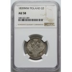 Russian partition, Nicholas I, 30 kopecks = 2 zlotys 1839 MW, Warsaw