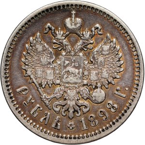 Russia, Nicolas II, Rouble 1898 (АГ), St. Petersburg