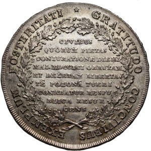 Stanislaw August Poniatowski, targowicki talar 1793, Warsaw