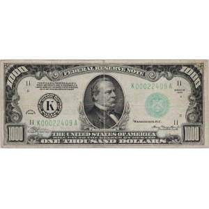 USA, 1000 Dollars 1934, K-Dallas