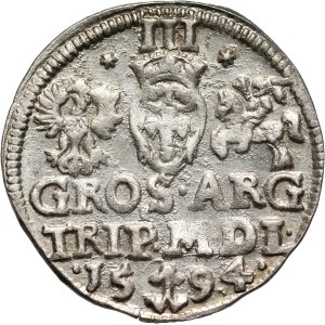 Sigismund III Vasa, trojak 1594, Vilnius