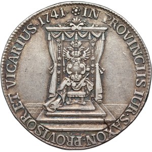 August III., Vikarischer Halbtaler 1741, Dresden