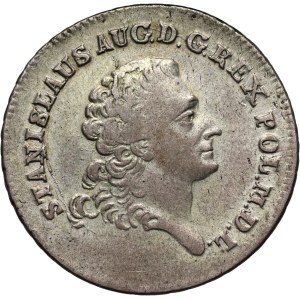 Stanislaw August Poniatowski, two-zloty (8 groszy) 1767 FS, Warsaw