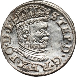Stefan Batory, trojak 1586, Riga