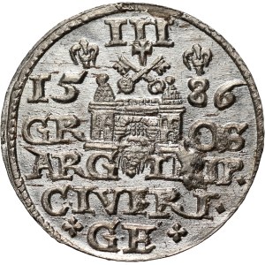 Stefan Batory, trojak 1586, Riga