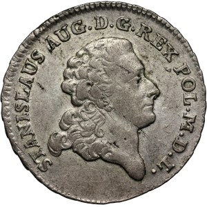 Stanisław August Poniatowski, deux zlotys (8 groszy) 1775 EB, Varsovie