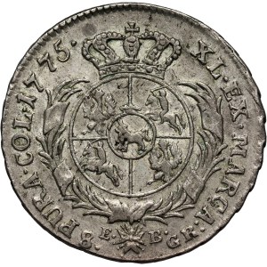 Stanisław August Poniatowski, deux zlotys (8 groszy) 1775 EB, Varsovie
