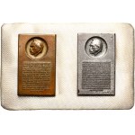 II RP, set of small plaques with Jozef Pilsudski (2 pieces).
