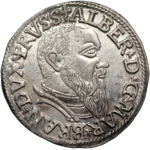 Ducal Prussia, Albrecht Hohenzollern, trojak 1542, Königsberg