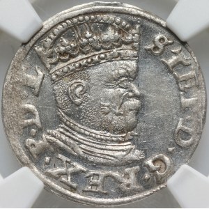 Stefan Batory, trojak 1586, Riga