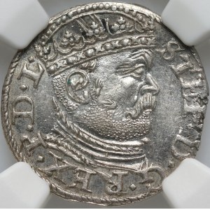 Stefan Batory, trojak 1586, Ryga