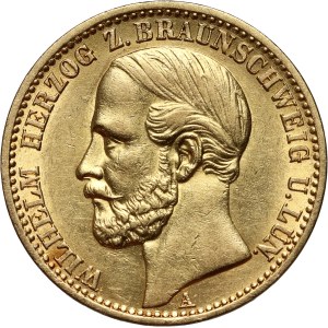 Germany, Brunswick-Lüneburg, Wilhelm, 20 Mark 1875 A, Berlin
