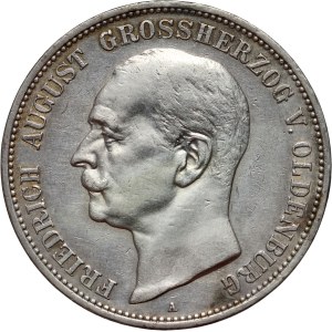 Germany, Oldenburg, Frederick Augustus, 5 Mark 1900 A, Berlin
