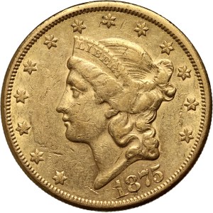 USA, 20 Dollars 1875 CC, Carson City