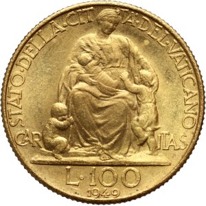 Vatican, Pius XII, 100 Lire 1949