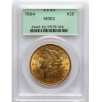 Vereinigte Staaten von Amerika, $20 1904, Philadelphia, Liberty Head