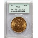 USA, 20 Dollars 1904 S, San Francisco, Liberty Head