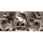GIUSEPPE GIOVARA Italian silver inkwell with dedication to Alessandro Riberi