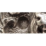 GIUSEPPE GIOVARA Italian silver inkwell with dedication to Alessandro Riberi