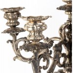 L. JANESICH Italienischer Kandelaber aus massivem Silber