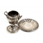 Italian solid silver tureen with dish