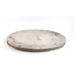 Italienisches Tablett aus massivem Silber