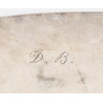Italienisches Tablett aus massivem Silber
