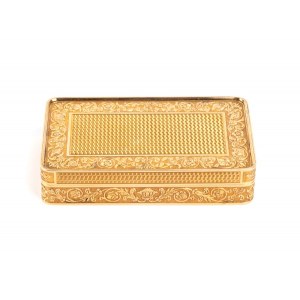 French gold snuff box