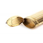 Gold and diamond snuff box with watch