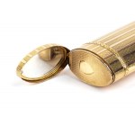 Gold and diamond snuff box with watch