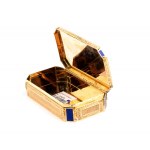 Italian gold and enamel snuff box