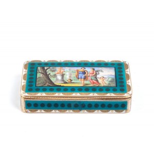 Gold and enamel snuff box