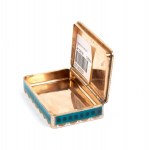 Gold and enamel snuff box