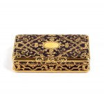 Gold enamal snuff box