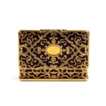 Gold enamal snuff box