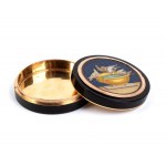 Gold and tortoiseshell snuff box with micromosaic