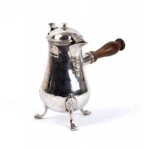 Französische Kaffeekanne aus massivem Silber
