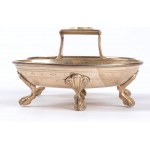 A pair of French solid silver salt cellars