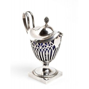 Leonardo Van der Vinne, French solid silver mustard pot