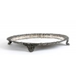 CATCHPOLE & WILLIAMS Large English sterling silver salver