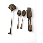 A group of English Georgian silver cutlery