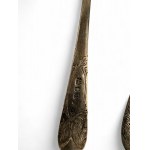 A group of English Georgian silver cutlery
