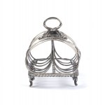 EDWARD, EDWARD JUNIOR, JOHN & WILLIAM BARNARD English William IV sterling silver toast rack